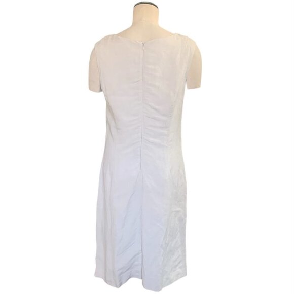 Premise Linen Blend Sleeveless Dress Embroidered Sz 12 #139A - Picture 4 of 9